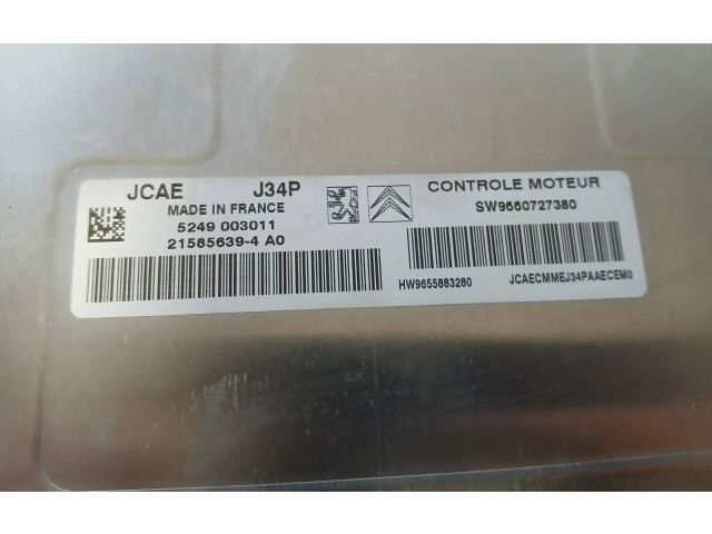 Řídící jednotka 9660727380, 5249003011   Peugeot 1007 2006