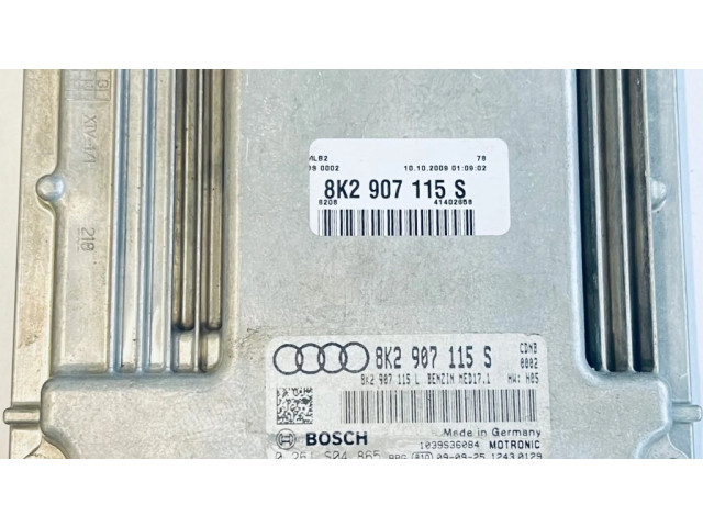 Блок управления двигателя 8K2907115S, 0261S04865   Audi A4 S4 B8 8K