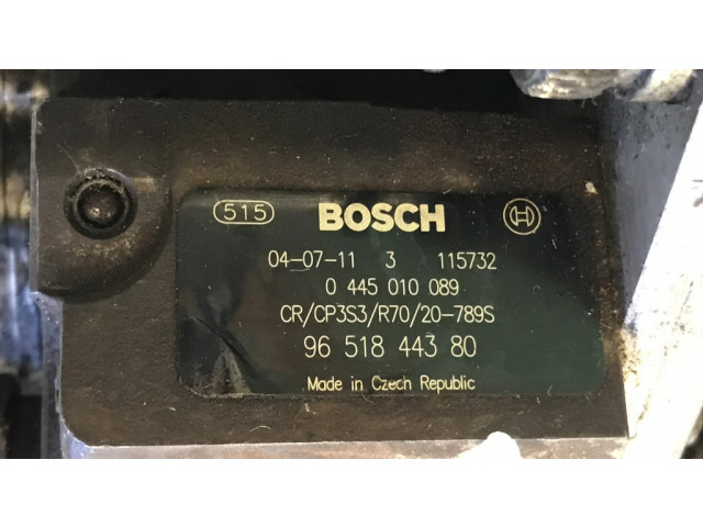 Vstřikovací čerpadlo 9651844380, 0445010089   Ford Focus C-MAX  pro naftový motor 1.6  