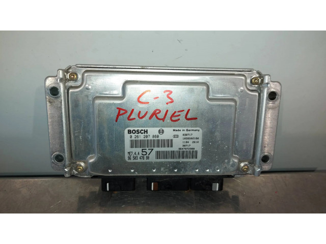 Блок управления двигателя 9650347880   Citroen C3 Pluriel