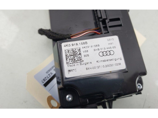 Блок управления климат-контролем 4K0919158B, 4K0919158BV58   Audi A6 S6 C8 4K