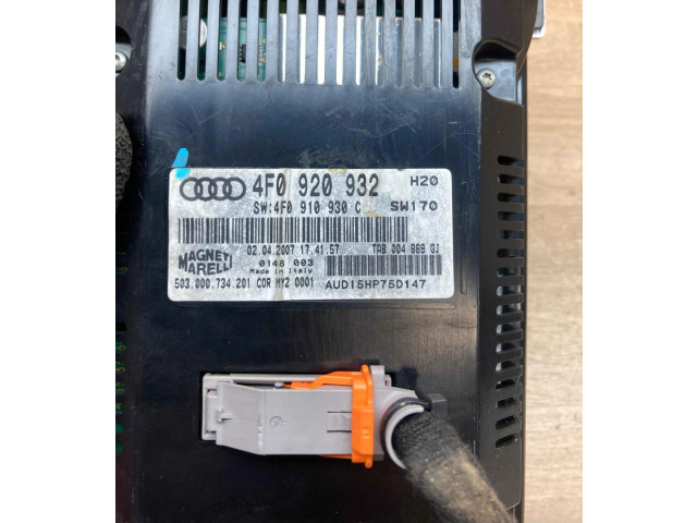 Přístrojová deska  Audi A6 Allroad C6 2006 4F0920932, 4F0910930C  