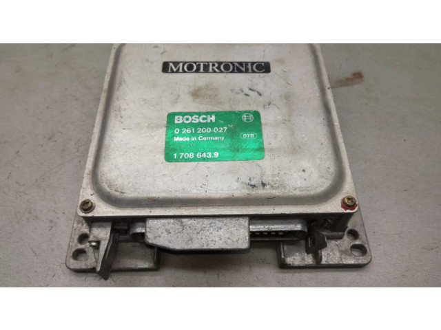 Řídící jednotka 0261200027, 1708643   BMW 3 E30 1992