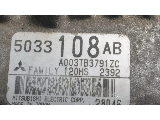 Генератор 5033108AB, A003TB3791ZC   Chrysler PT Cruiser 1.6     