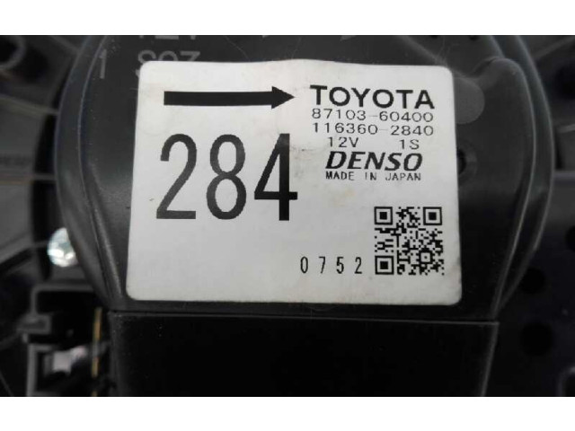 Вентилятор печки    8710360400, 1163602840   Toyota Land Cruiser (J150)
