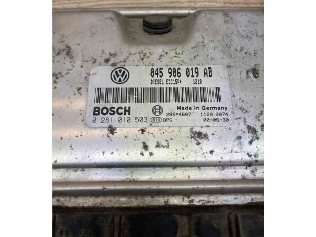 Блок управления двигателем ECU 045906019AB, 0281010503   Volkswagen Lupo