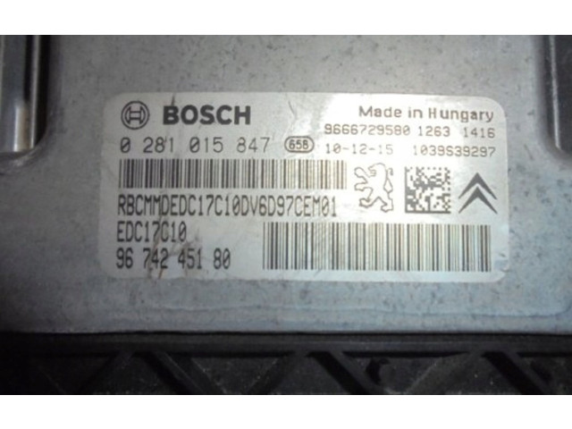 Řídící jednotka 9674245180   Citroen C3 Picasso 2014