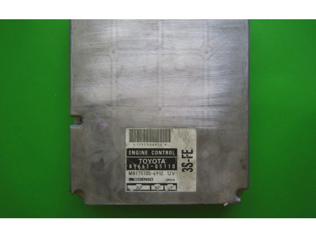 Блок управления двигателем Блок управления 89661-05110, MB175700-6912   Toyota Carina T210