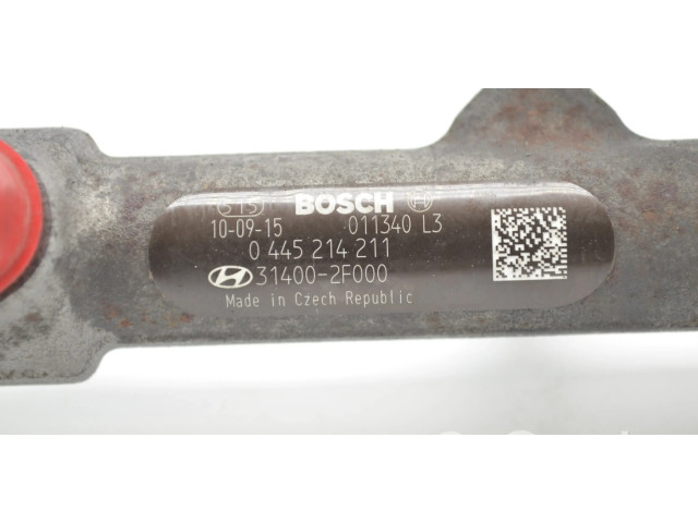 Vstřikovací lišta 314002F000, 0445214211   KIA Carnival  pro naftový motor 2.2 D4HB užkurtas