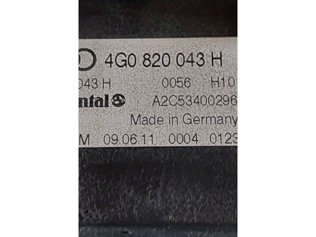 Блок управления климат-контролем 4G0820043H, A2C53400296   Audi A6 S6 C7 4G