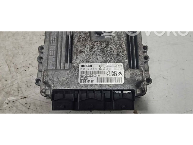 Блок управления двигателя 0281013872, 9664843780   Peugeot Partner