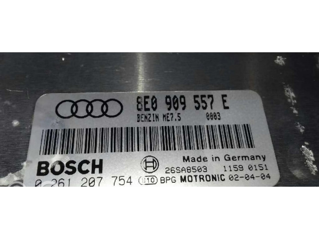 Блок управления двигателем Блок управления 8E0909557E, 0261207754   Audi A4 Allroad