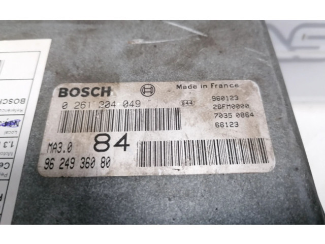 Řídící jednotka 9624936080, 0261204049   Peugeot 106 