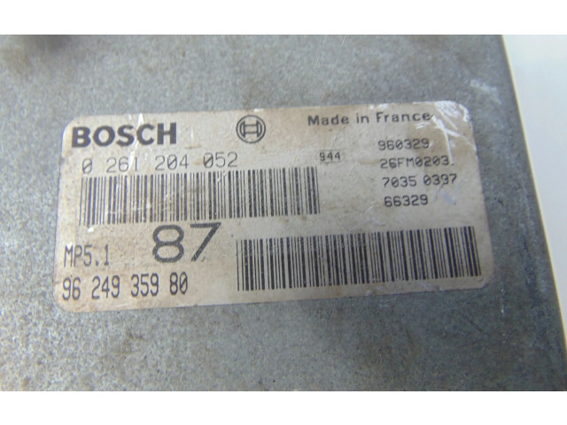 Řídící jednotka 9624935980, 0261204052   Peugeot 106 1994