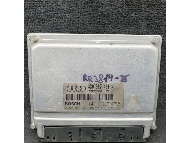 Блок управления двигателя 4B0907401K, 0281001931   Audi A6 S6 C5 4B