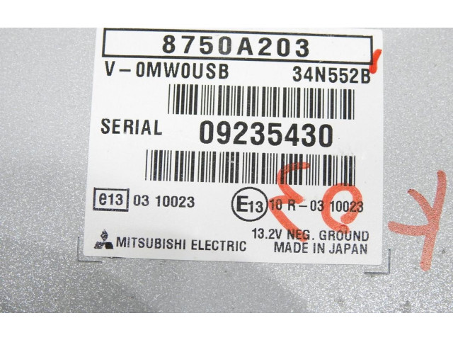 Řídící jednotka 1860B425, E6T78671H   Mitsubishi ASX 2011