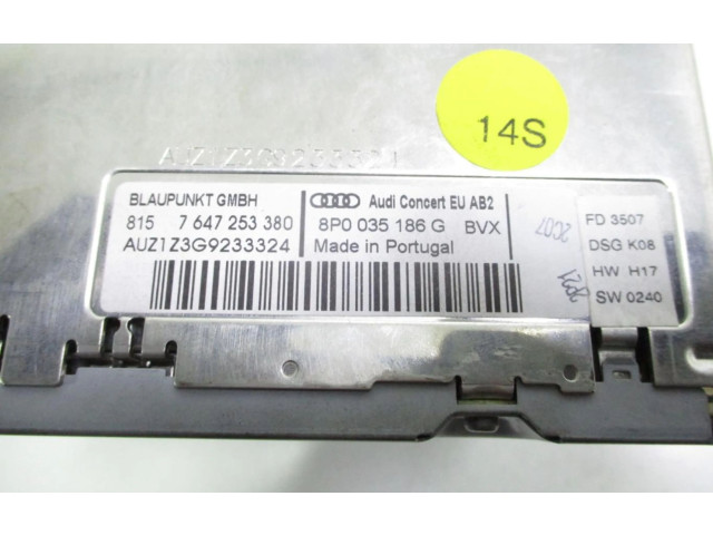 Радио/ проигрыватель CD/DVD / навигация 8P0035186G   Audi A3 S3 A3 Sportback 8P