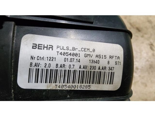Вентилятор печки    T40540018285, T4054001   Citroen DS3