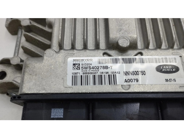 Блок управления двигателя 5WS40278BT, NNN500750   Land Rover Range Rover Sport L320