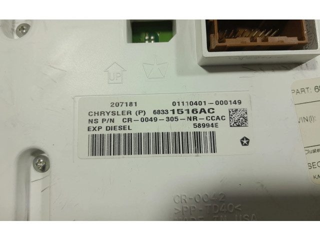 Панель приборов 68331516AC   Jeep Grand Cherokee       