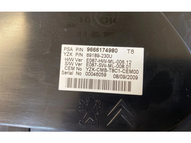 Přístrojová deska  Peugeot 5008 2009 9666174980, 00046059  