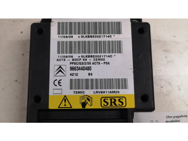 Блок подушек безопасности 9663440480   Citroen C6