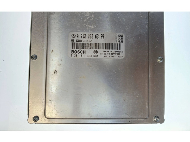 Řídící jednotka A6121536379, 0281011408   Mercedes-Benz ML W163 2003