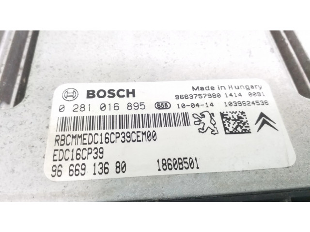 Řídící jednotka 0281016895, 9666913680   Citroen C-Crosser 2010