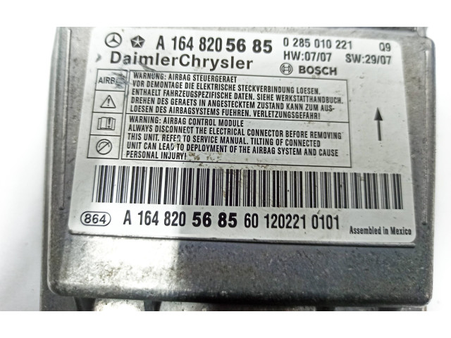 Блок подушек безопасности A1648205685, A164820568560   Mercedes-Benz R W251