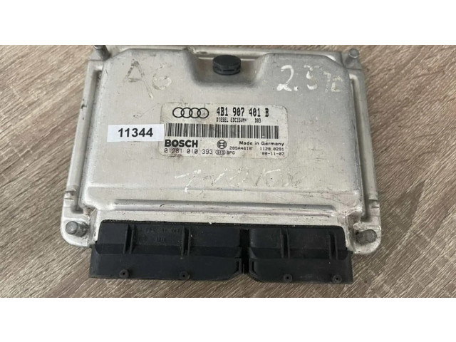 Блок управления двигателя 4B1907401B, 0281010393   Audi A6 S6 C5 4B