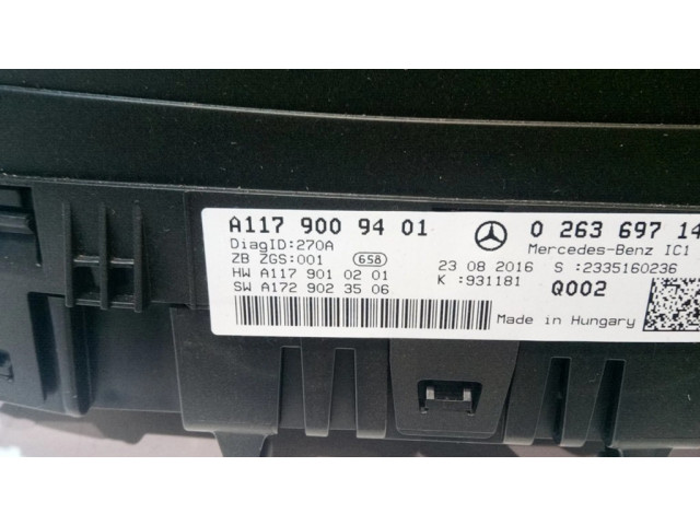 Přístrojová deska  Mercedes-Benz CLA C117 X117 W117 2017 A1179009401  