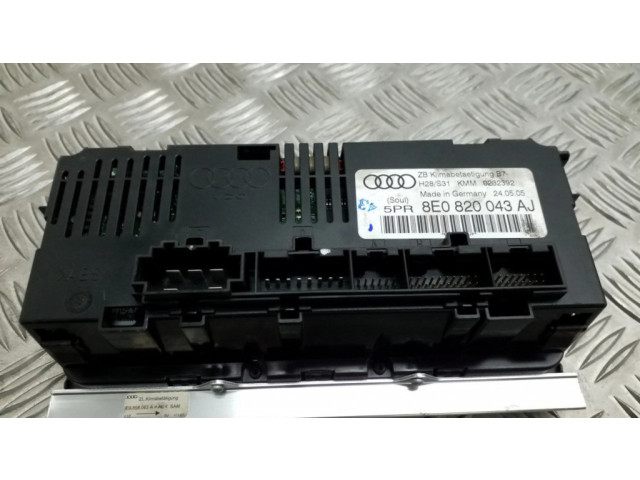 Блок управления климат-контролем 8E0820043AJ   Audi A4 S4 B6 8E 8H