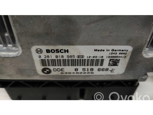 Řídící jednotka 8519668, 0281018985   BMW 3 E92 E93 2011