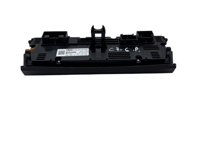 Блок управления климат-контролем 4G0820043AN   Audi A6 S6 C7 4G