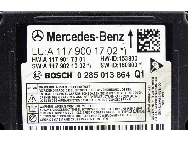 Блок подушек безопасности A1179001702   Mercedes-Benz GLA W156