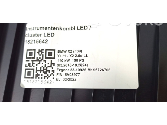 Панель приборов 027360, 62105A3B664   BMW X2 F39       