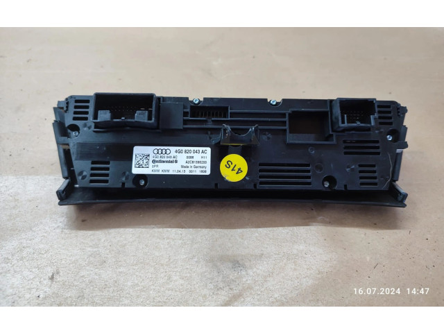 Блок управления климат-контролем 4G0820043AC   Audi A6 S6 C7 4G