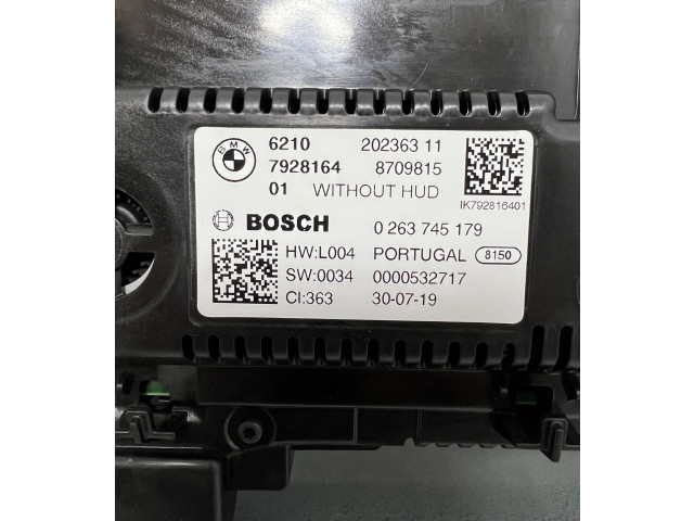 Přístrojová deska  BMW 3 G20 G21 2019 7928164, 0263745179  