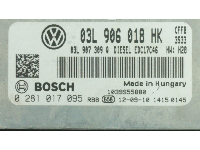 Řídící jednotka 03L906018HK, 0281017095   Volkswagen Sharan 2011