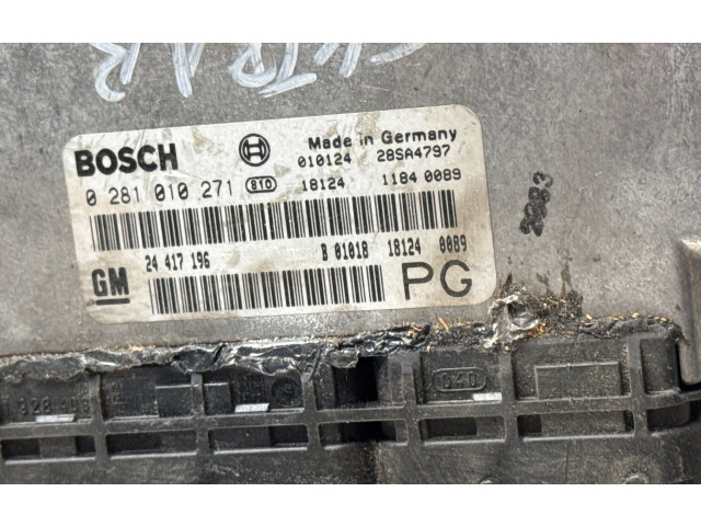 Řídící jednotka 0281010271, 24417196   Opel Vectra B 2002