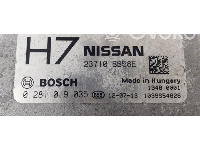 Řídící jednotka 0281019035   Nissan Qashqai 2007
