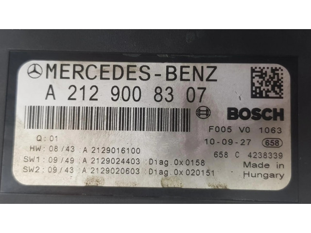 Блок предохранителей A2129008307   Mercedes-Benz E W212    