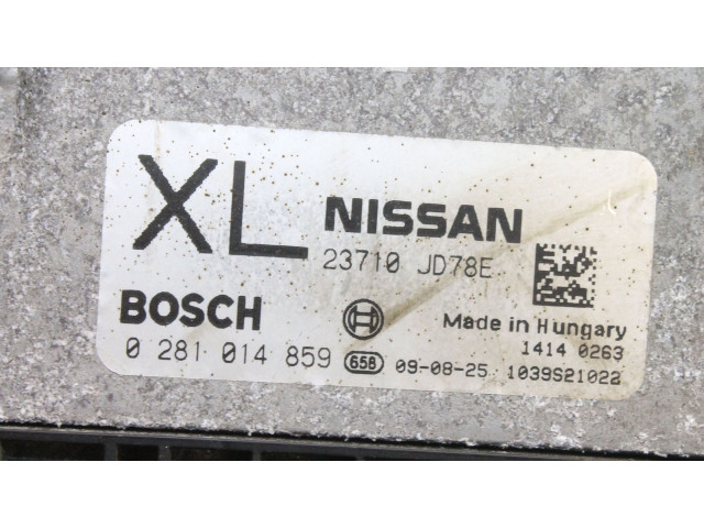 Řídící jednotka 23710JD78E, 0281014859   Nissan Qashqai 2009