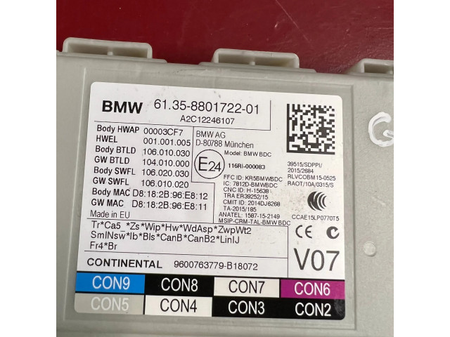 Блок комфорта 8801722, 61358801722   BMW X4 G02   