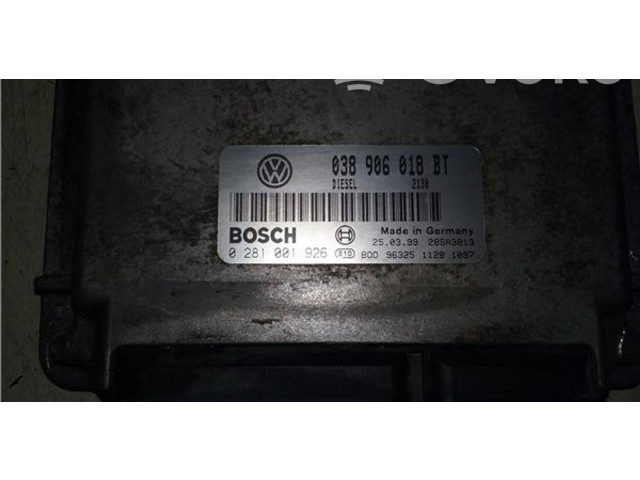 Блок управления 038906018BT, 0281001926   Seat Toledo II (1M)