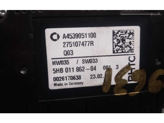 Блок управления климат-контролем A4539051100   Smart ForFour II W453
