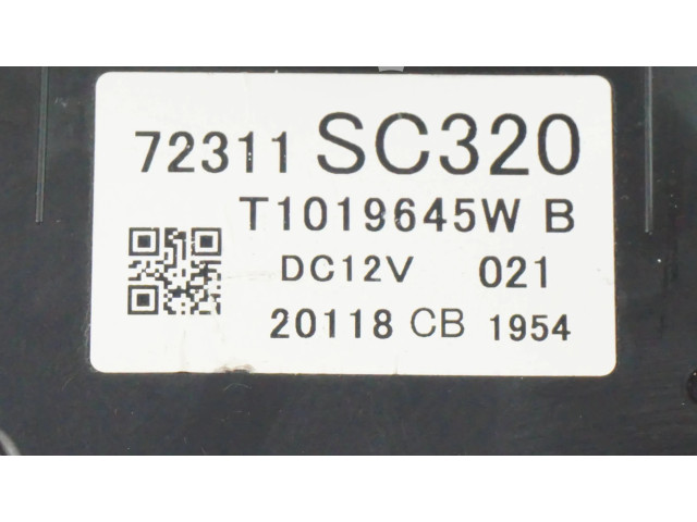 Блок управления климат-контролем T1019645W, 72311SC320   Subaru Forester SJ