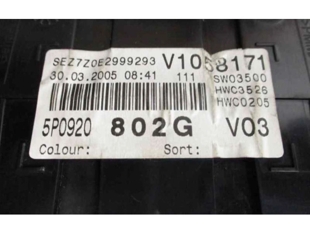 Přístrojová deska  Seat Toledo III (5P)  5P0920802G  