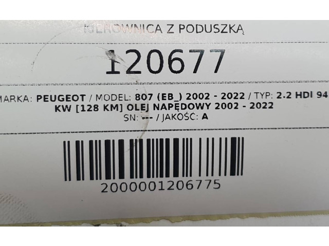 Руль Peugeot 807   -  года 14001062YR      