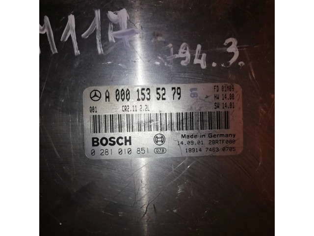 Řídící jednotka A0001535279, 28RTF000   Mercedes-Benz C W203 2003